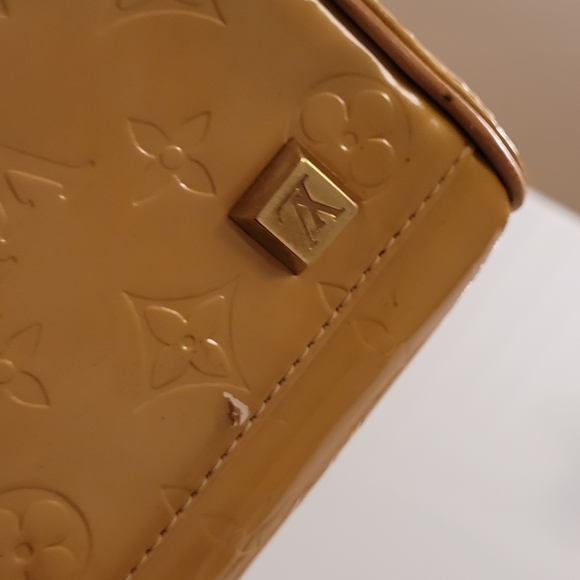 Louis Vuitton Monogram Vernis Yellow Bowling Style Handbag See Pics - Picture 13 of 16